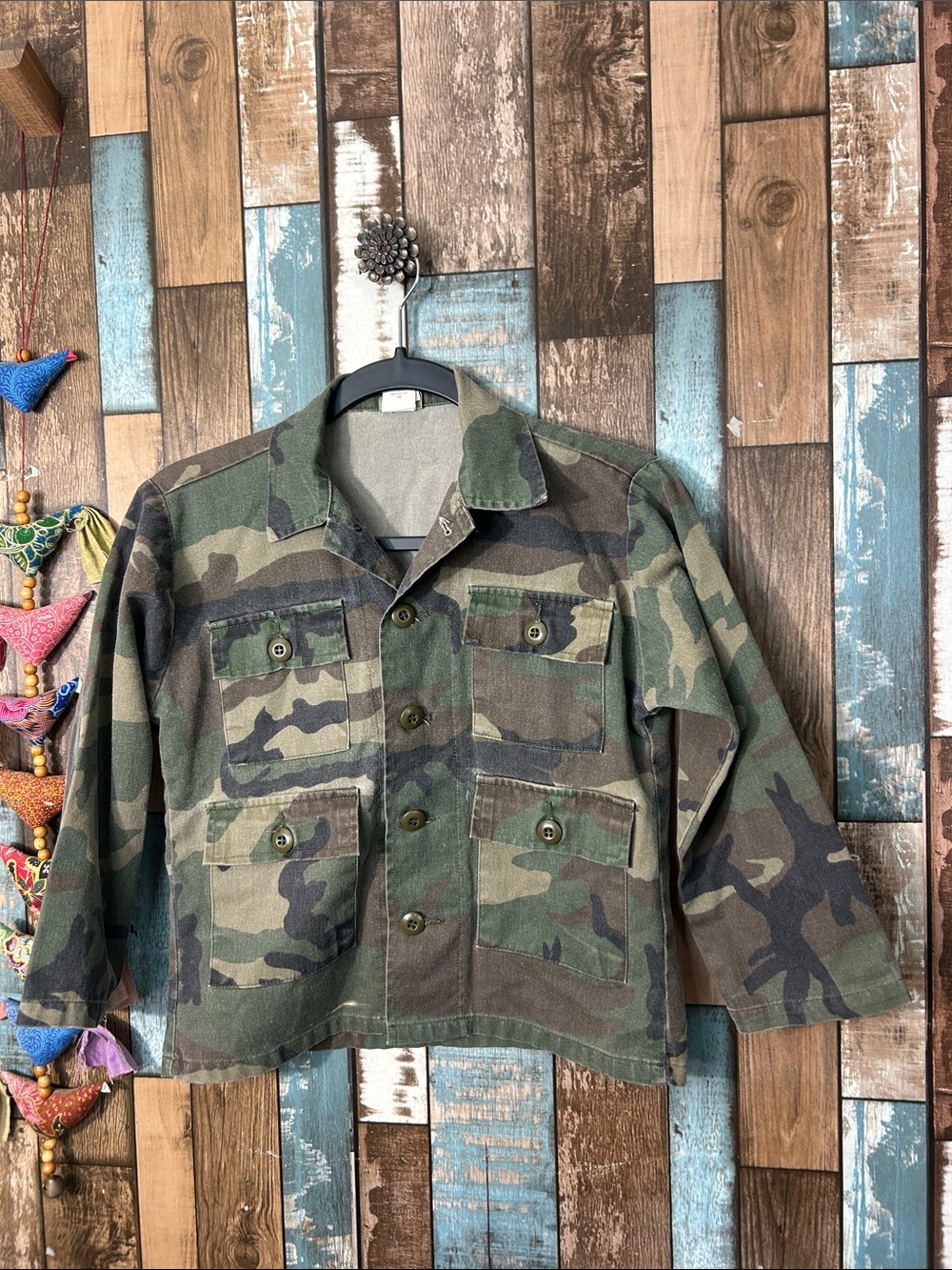 Kids Camo Utility Jacket - Green Camouflage